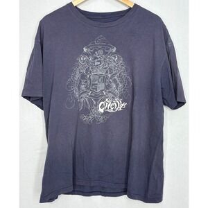 O'Neill T-Shirt Mens‎ Blue Crest Logo Cotton Preshrunk Short Sleeve 2XL Vintage